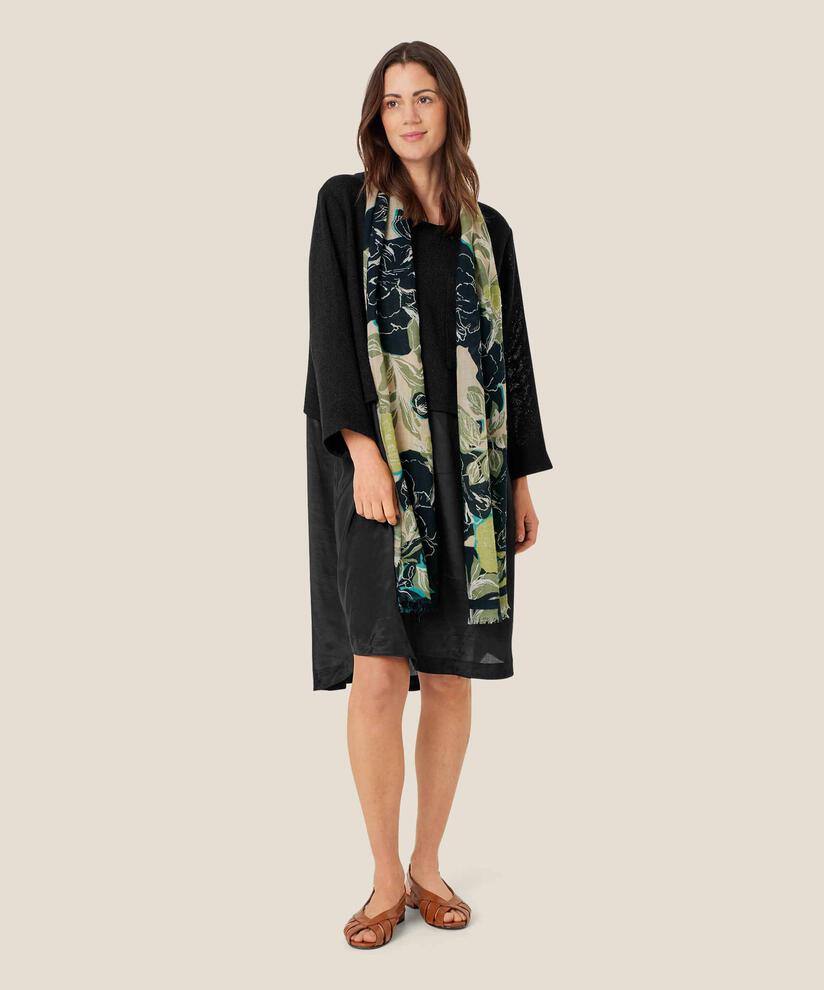 Weicher Schal aus Wolle, Loden Green