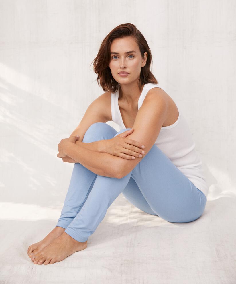 Leggings in extra weicher Jersey-Qualität, Blue Fog