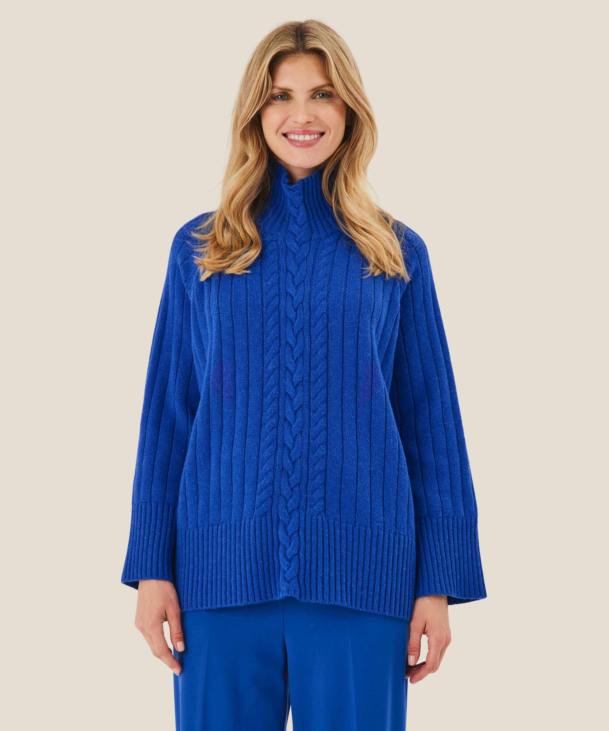 Rollkragenpullover aus Wollmischung, Surf the web