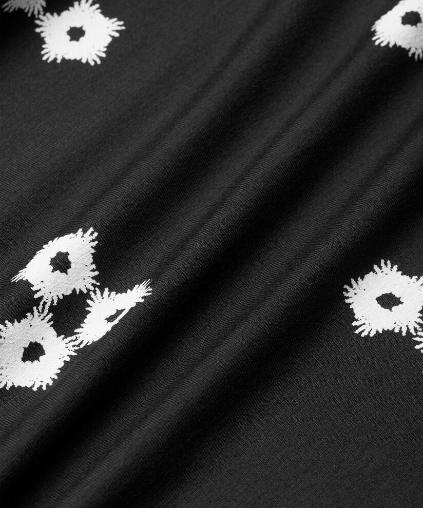 Jersey-Tunika mit weitem Ausschnitt, Black