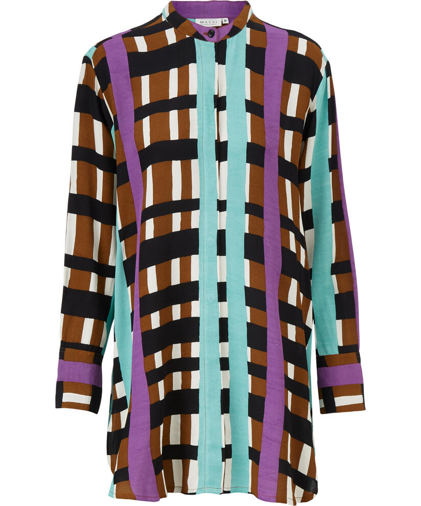 IRIS HEMDBLUSE, Sunset Purple