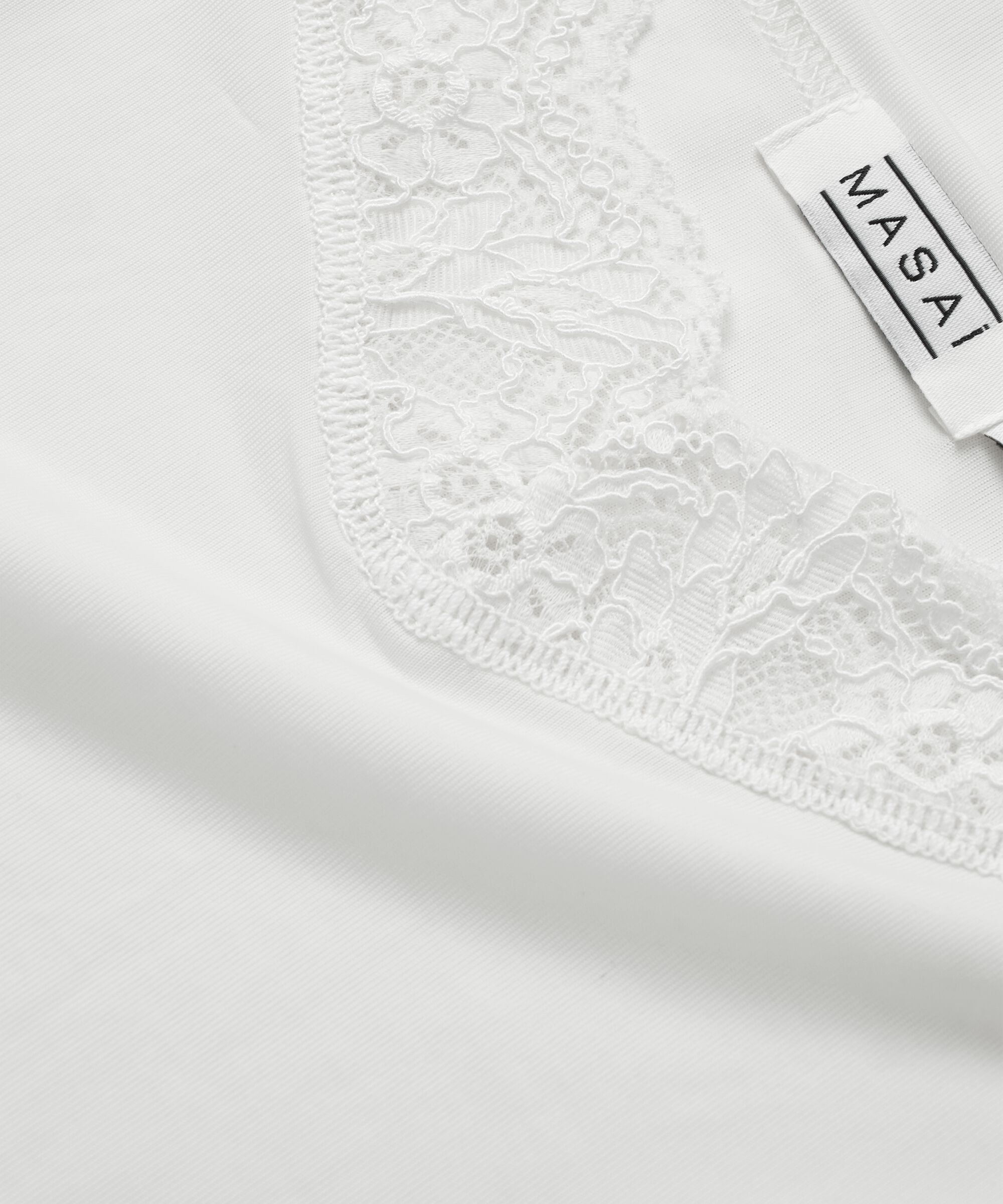 Tanktop mit Spitzendetail, Cream