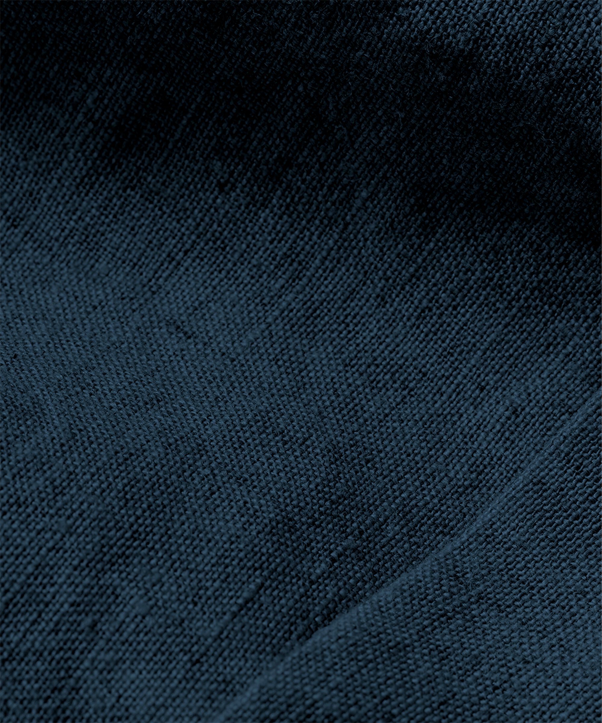 Bluse aus Leinen mit Vordertasche, Navy