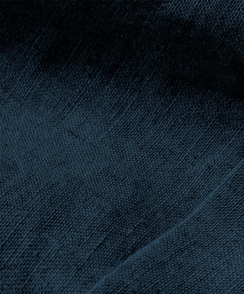 Bluse aus Leinen mit Vordertasche, Navy