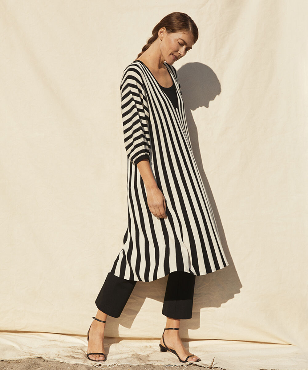 NAVANA KLEID, Black/Whc