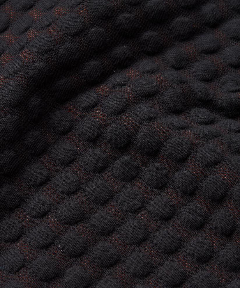 Jacke in Jersey-Qualität mit Bubble-Effekt, Black