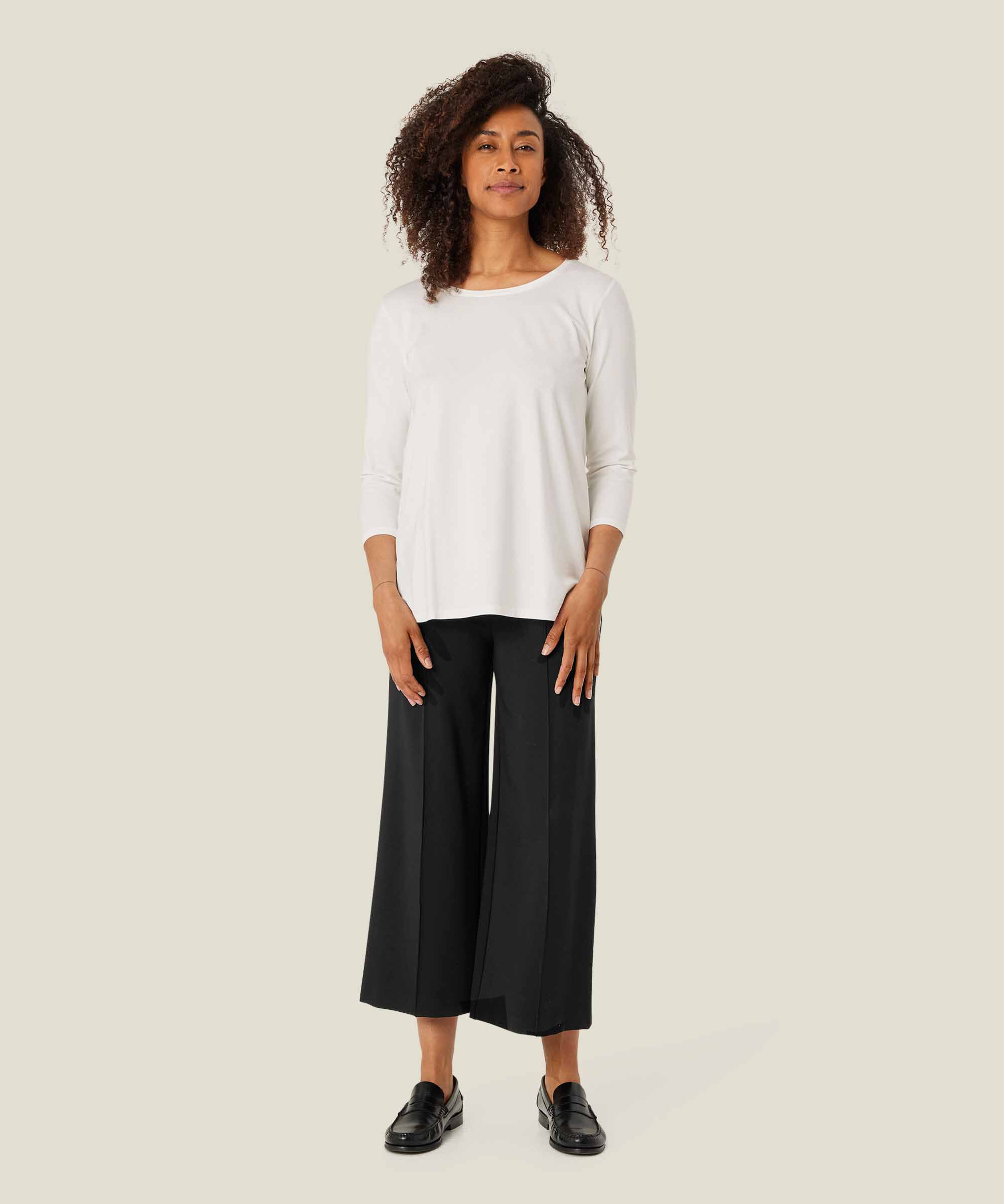 Schwere Jerseyhose Mit Taschen, Black