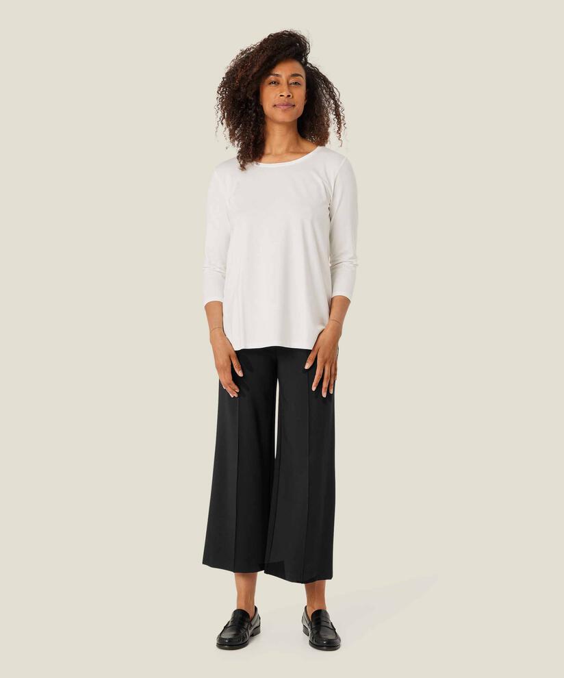 Schwere Jerseyhose Mit Taschen, Black