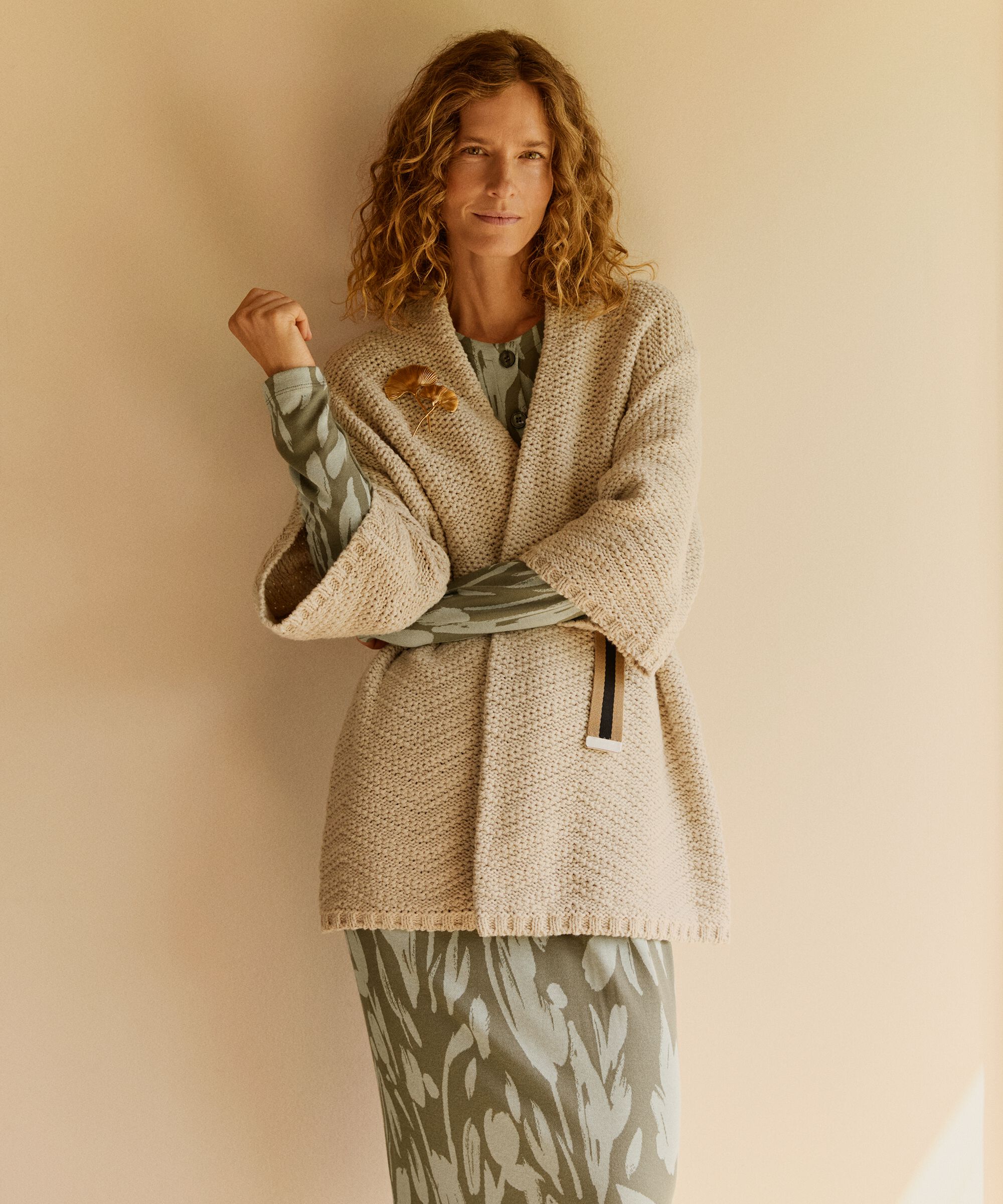 Offener Cardigan aus Baumwollmix, Whitecap