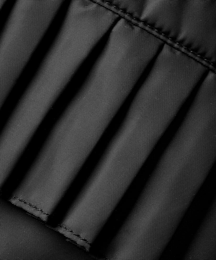 Nylontasche mit Rüschen, Black