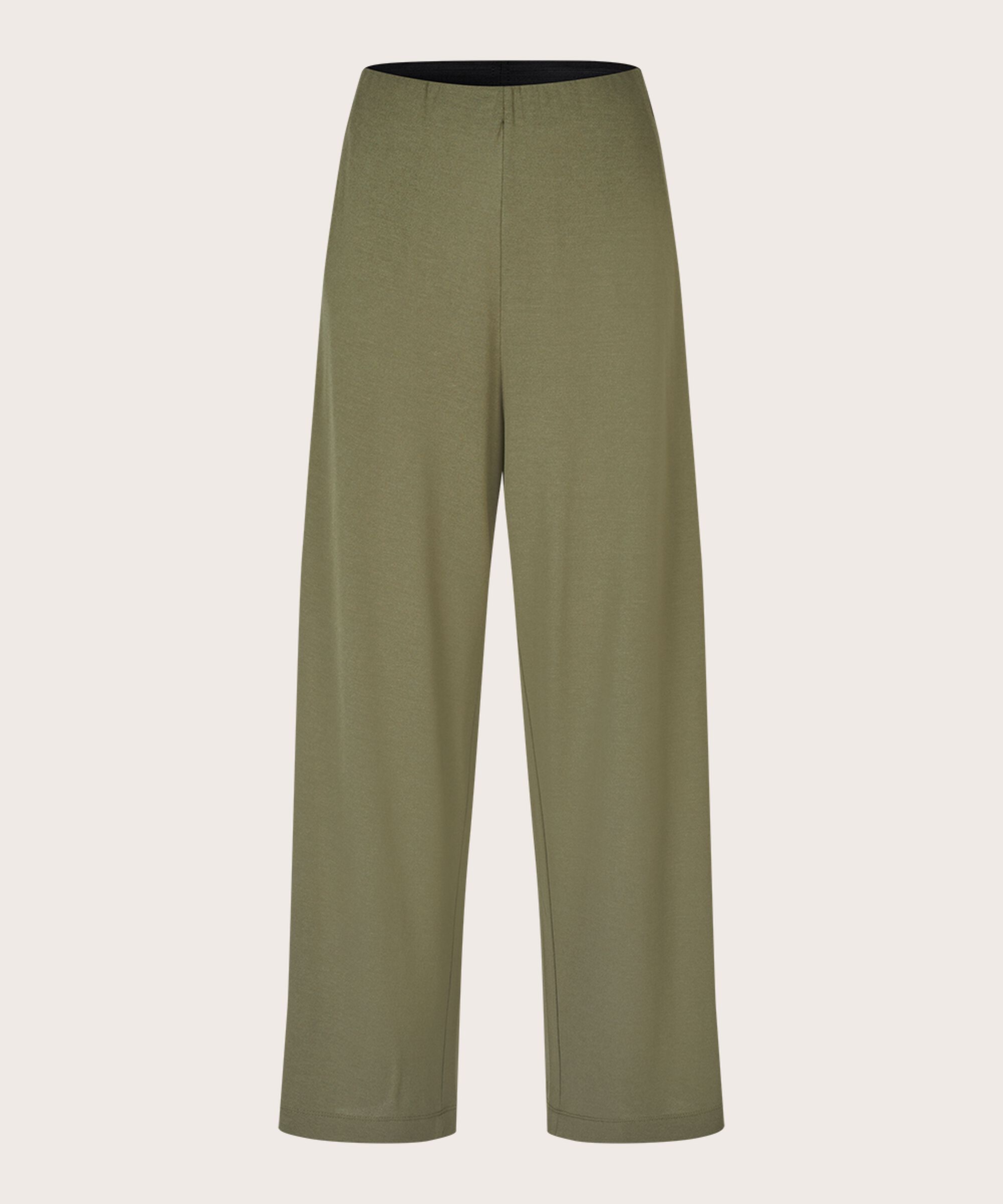 Jerseyhose mit elastischem Bund, D. Lichen Green