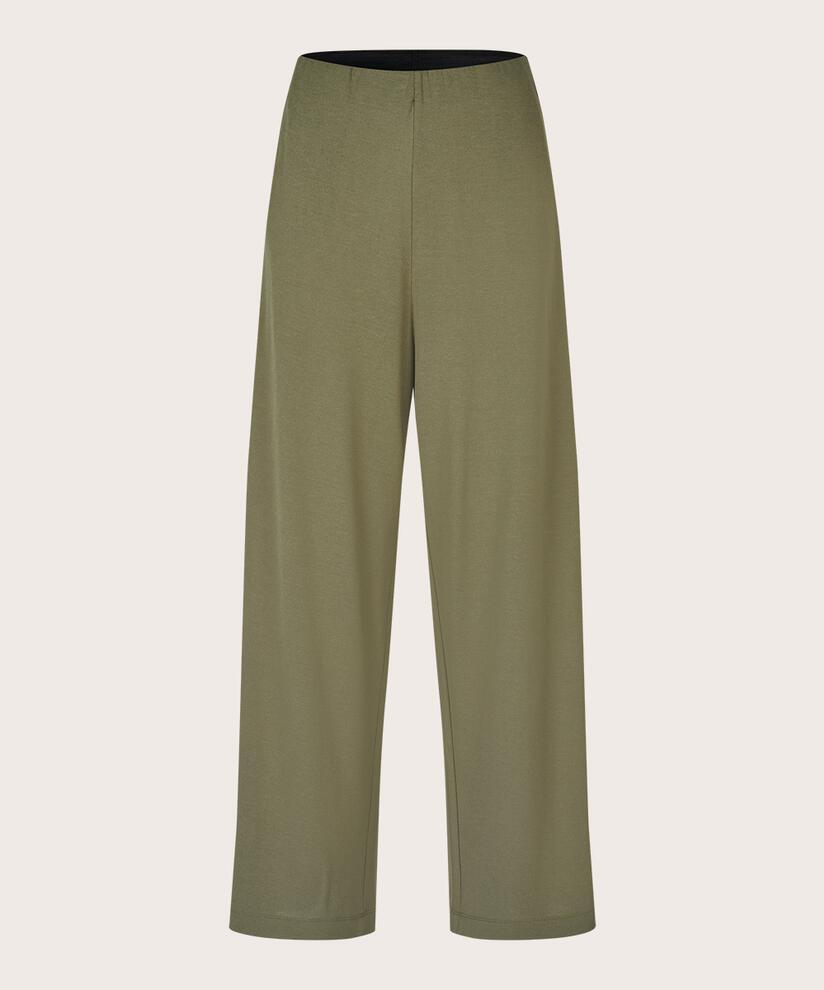 Jerseyhose mit elastischem Bund, D. Lichen Green