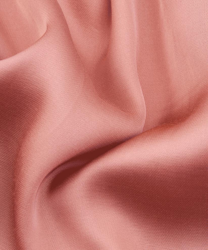 Tunika aus Viskosesatin mit Wickeleffekt, Ash rose