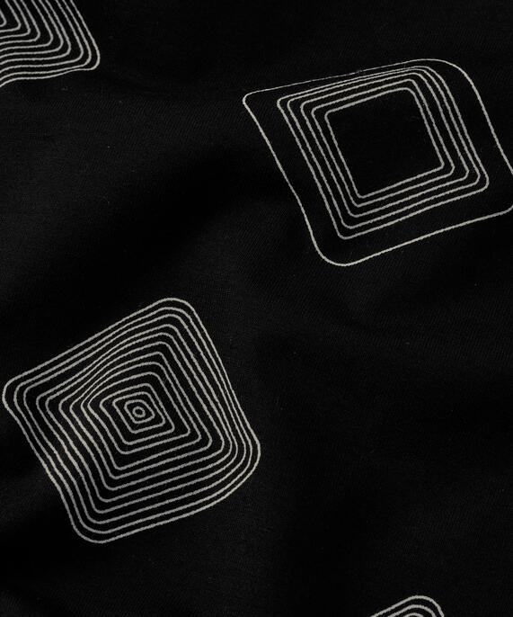 Langarm-tunika Aus Jersey Mit Eingrifftaschen, Black