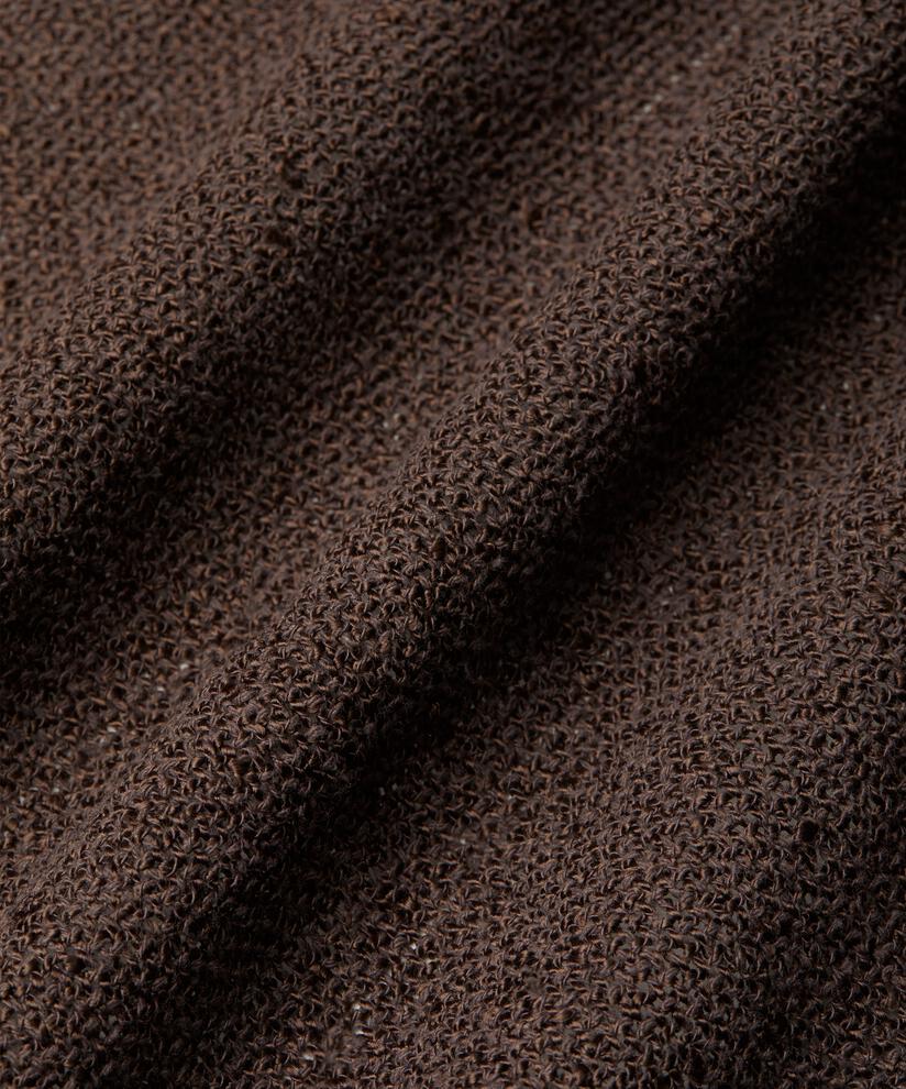 Lange Jacke Aus Bouclé, Coffee Bean