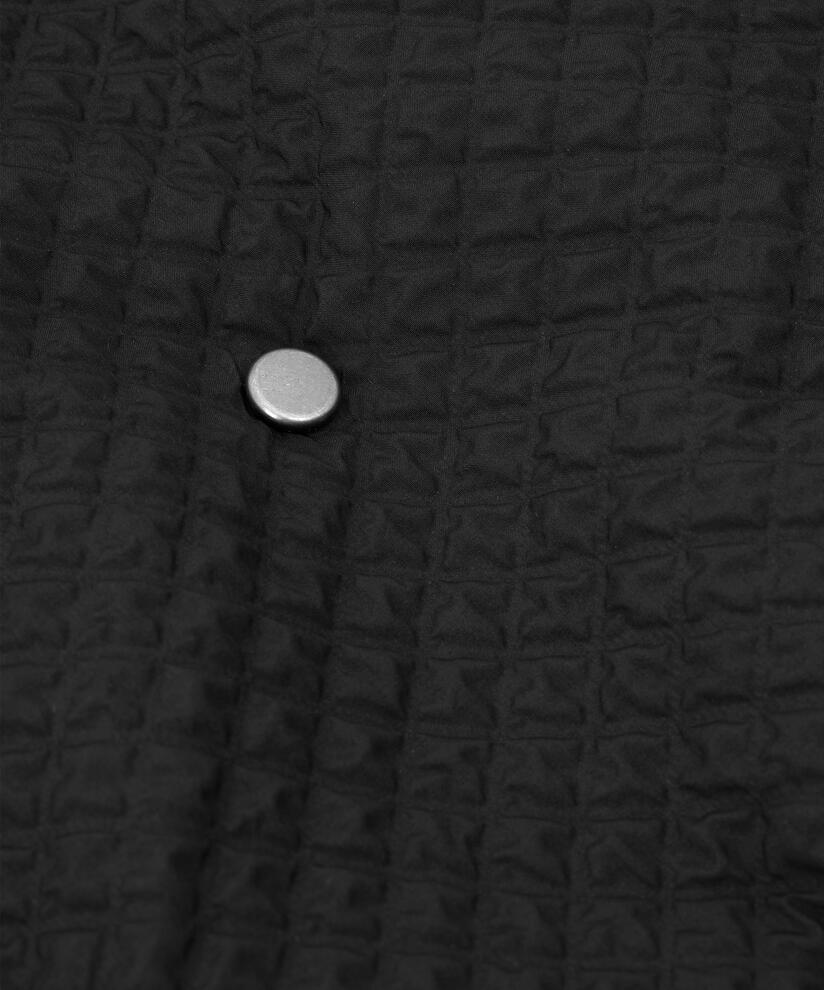 Daunenmantel mit Waffelstruktur, Black