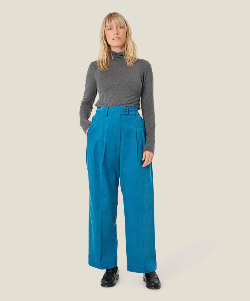 Rollkragenbluse Aus Weichem Jersey, D. Grey mel.