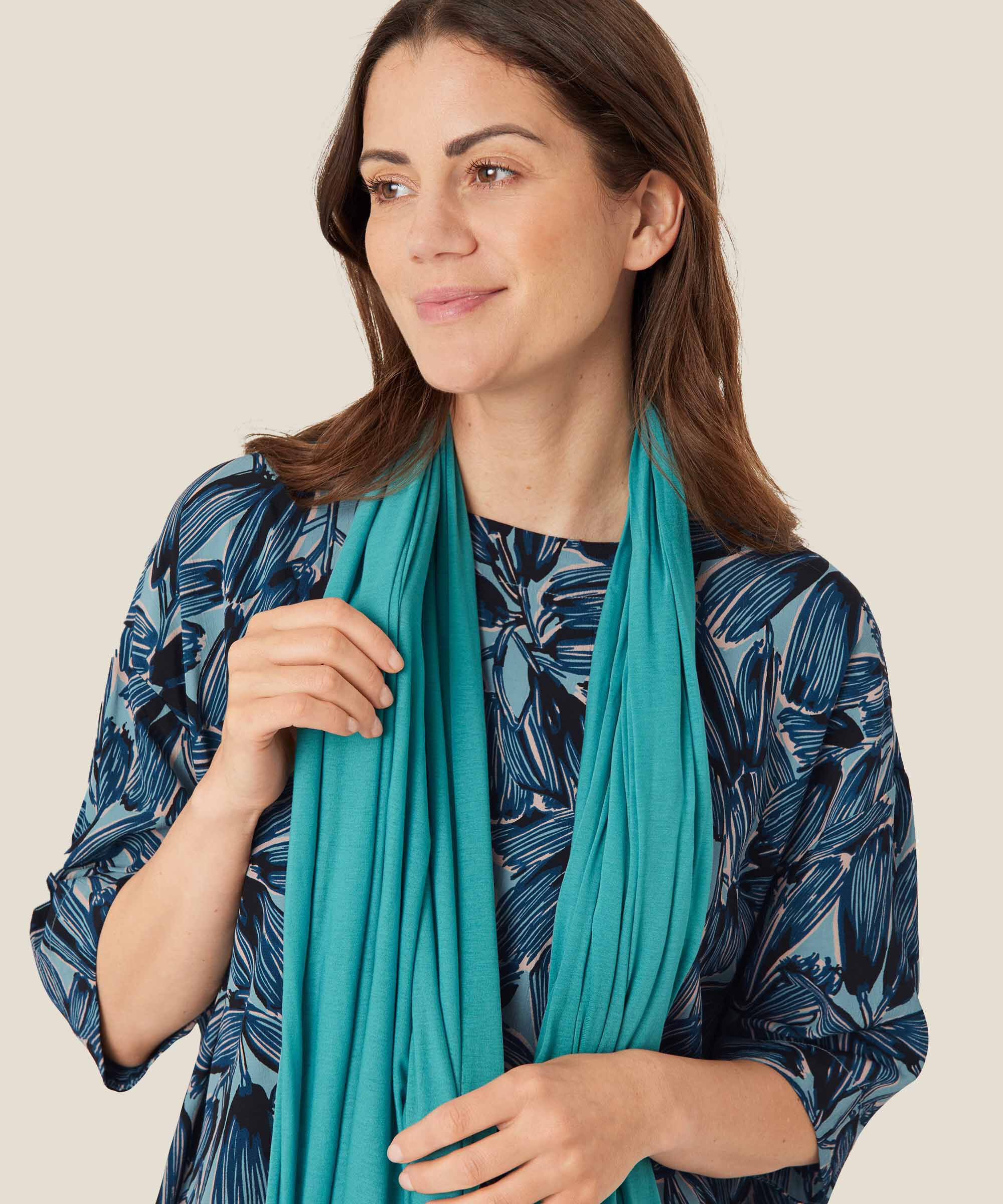 Tuch Aus Modal, Teal