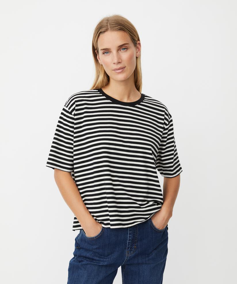 T-shirt Mit Rundhals, Black