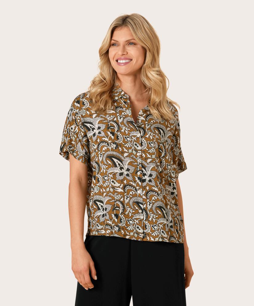 ISENIS HEMDBLUSE, Bronze Brown, hi-res