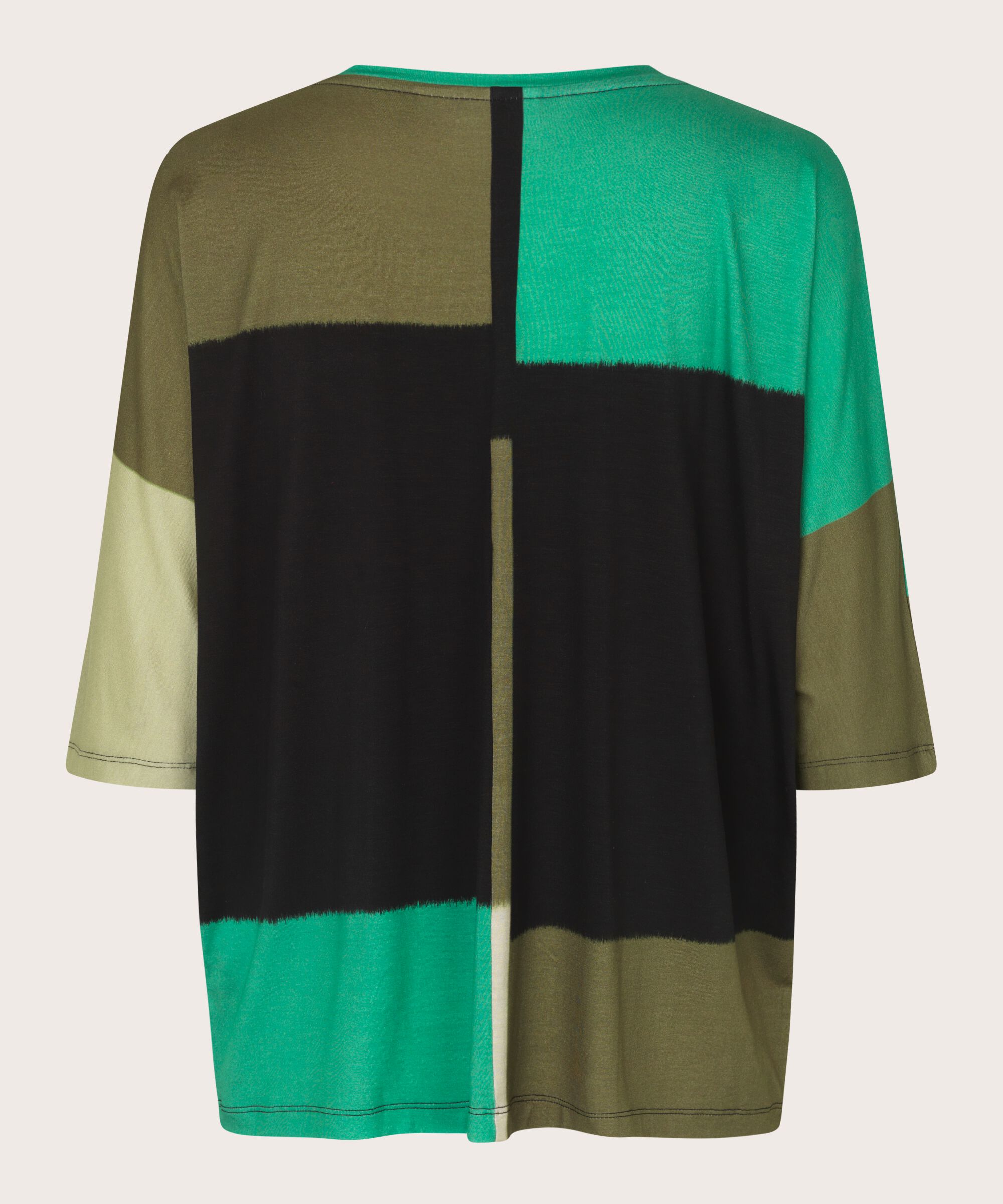 Bedrucktes T-Shirt mit Rundhalsausschnitt, Green Spruce