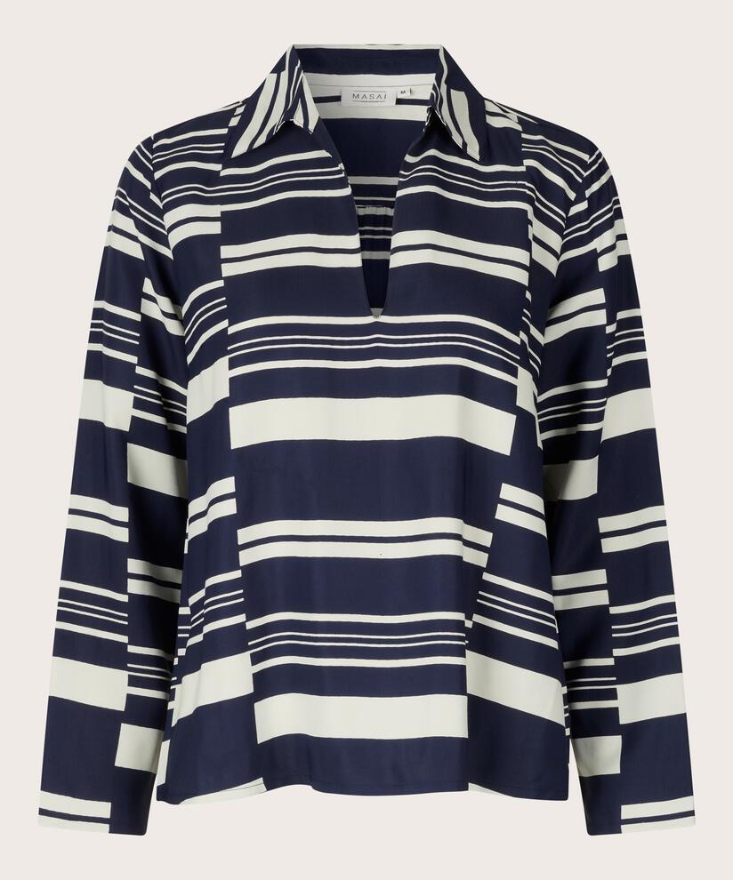 Bonela Bluse, Navy Blazer