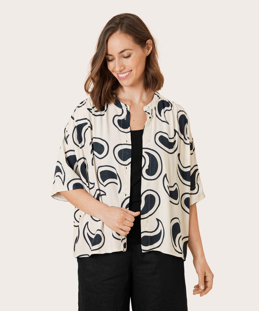 IRMA HEMDBLUSE, Black