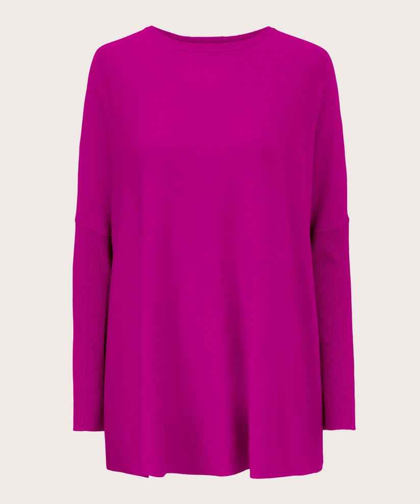 Oversize-pullover Mit Schmalen Ärmeln, Wild Aster