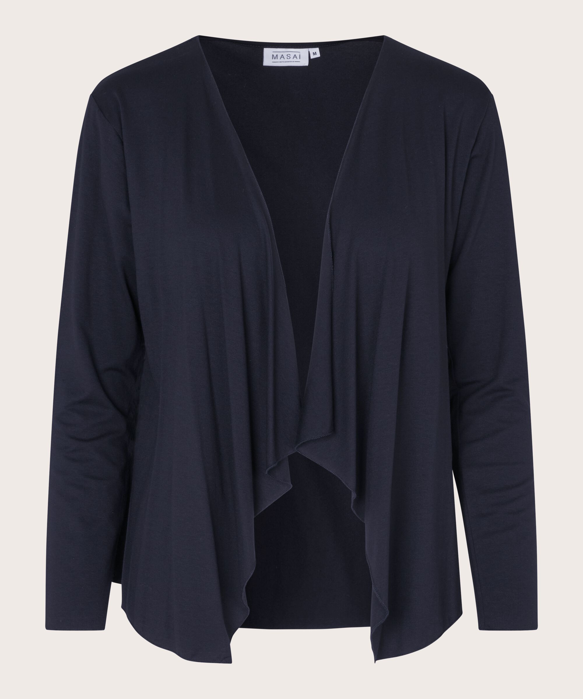 Offener Jersey-cardigan, Navy