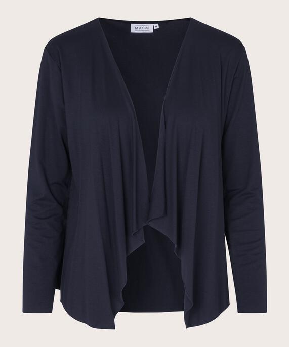 Offener Jersey-cardigan, Navy