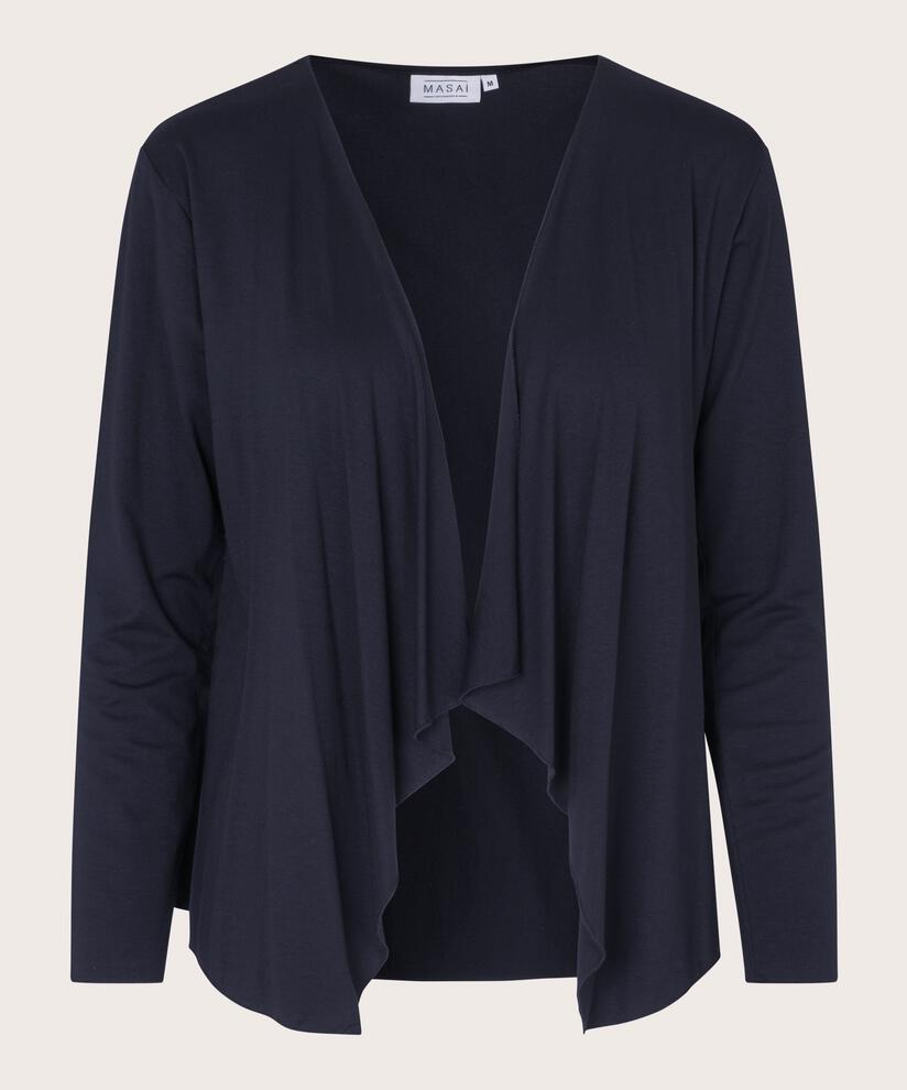Offener Jersey-cardigan, Navy