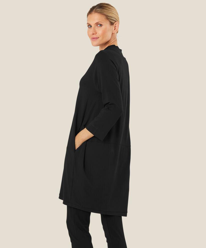 Jersey-tunika Mit 3/4-ärmeln, Black