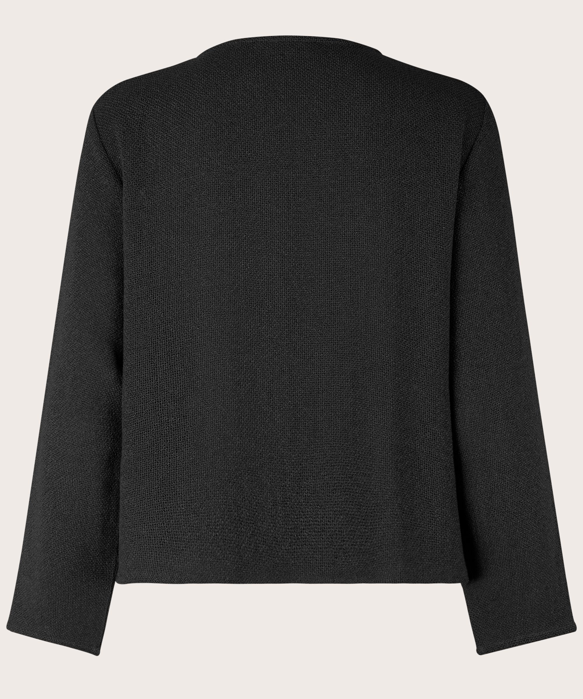 Kurze Jacke Aus Bouclé, Black