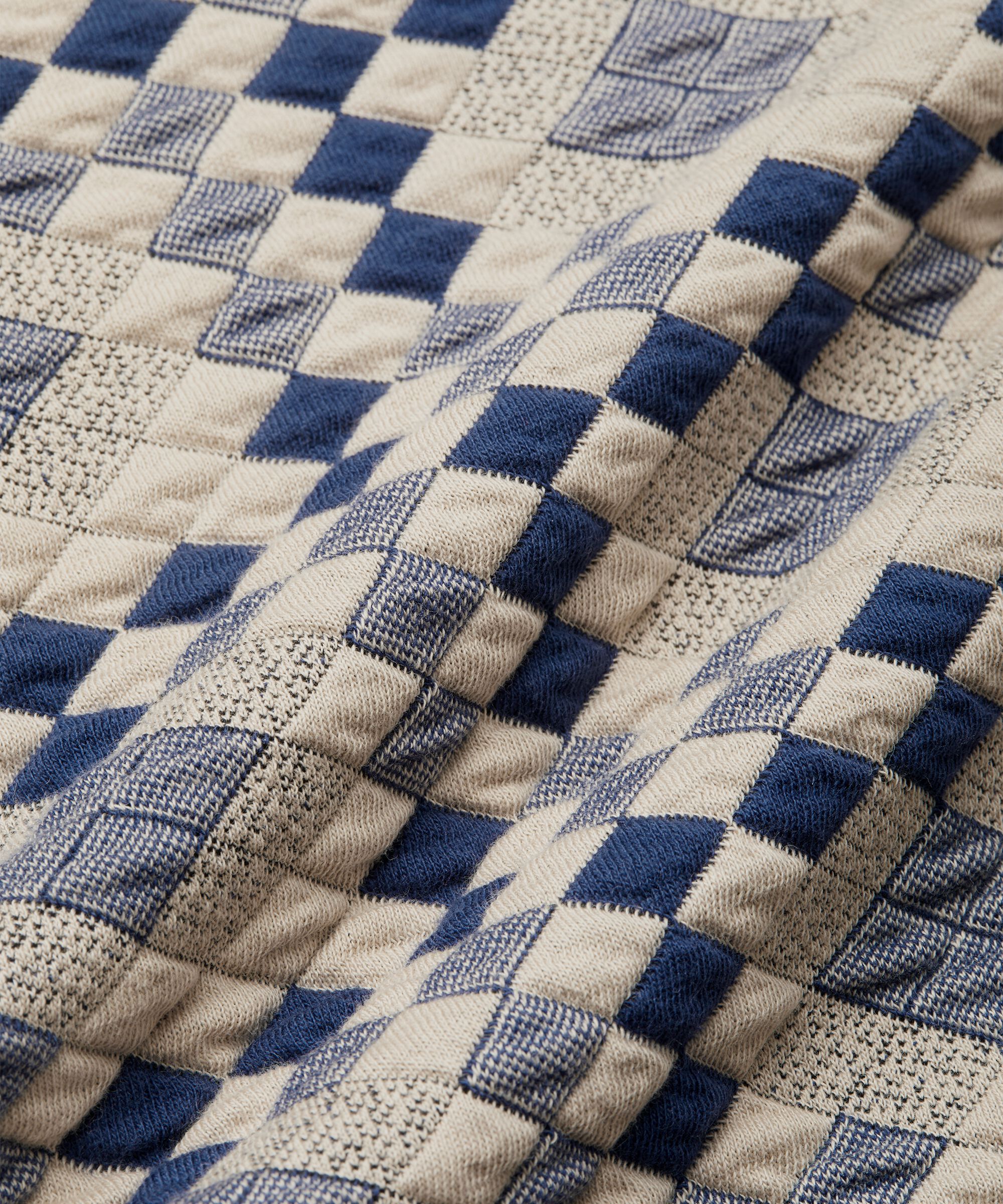 weiche Steppjacke aus Baumwolljersey, Maritime Blue