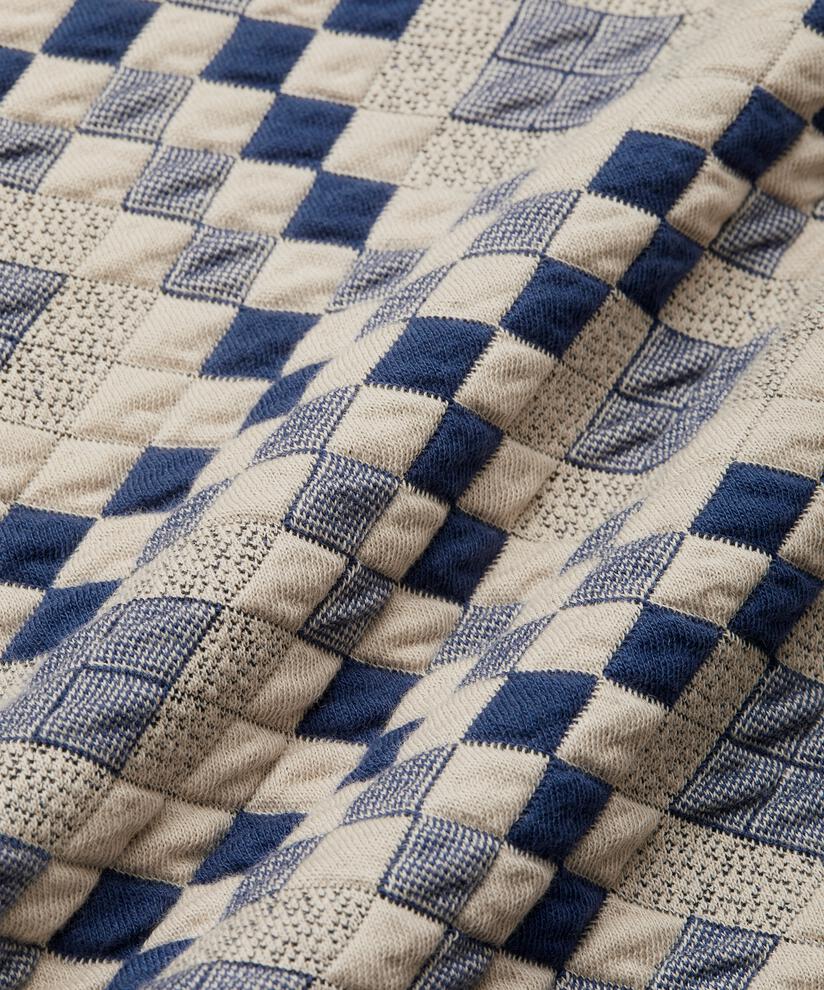 weiche Steppjacke aus Baumwolljersey, Maritime Blue