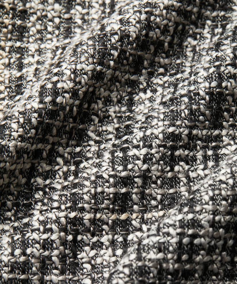 kurze Tweedjacke mit schöner Einfassung, Black