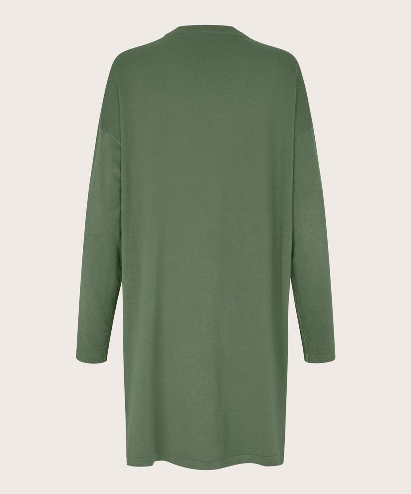 Feinstrick-cardigan Mit Geradem Schnitt, Duck Green