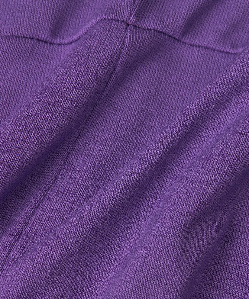 Jerseykleid mit gerafftem Detail vorne, Meadow Violet