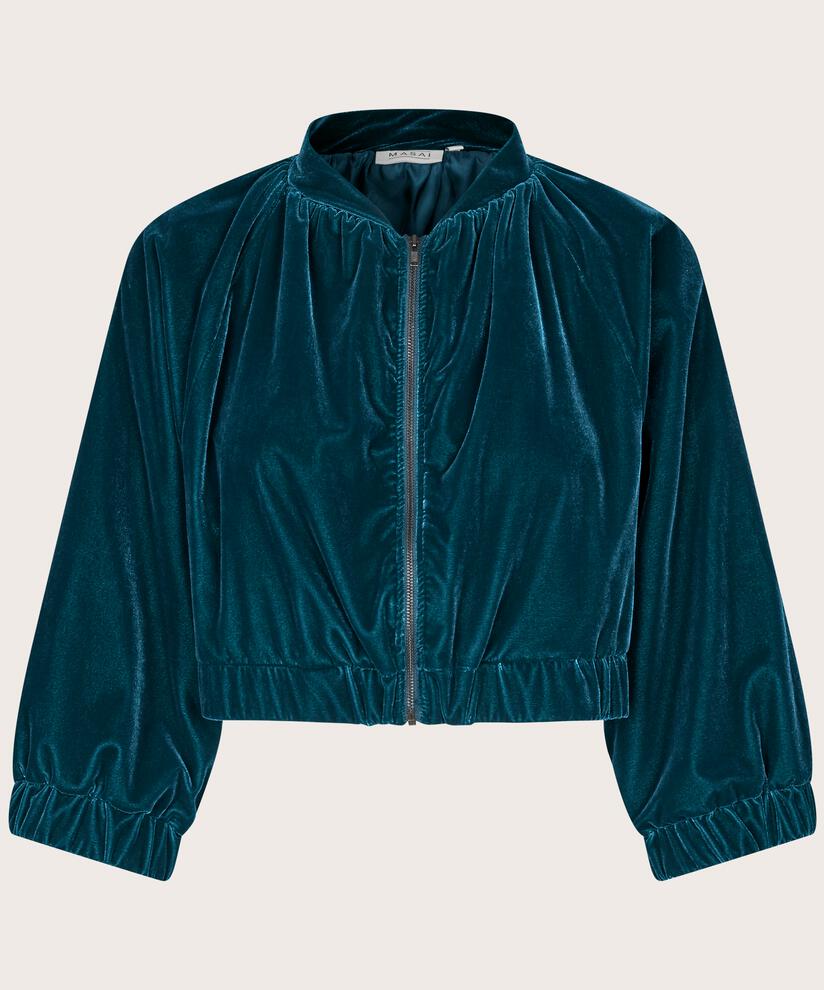 kurze Veloursjacke mit Reißverschluss, Reflect Pond