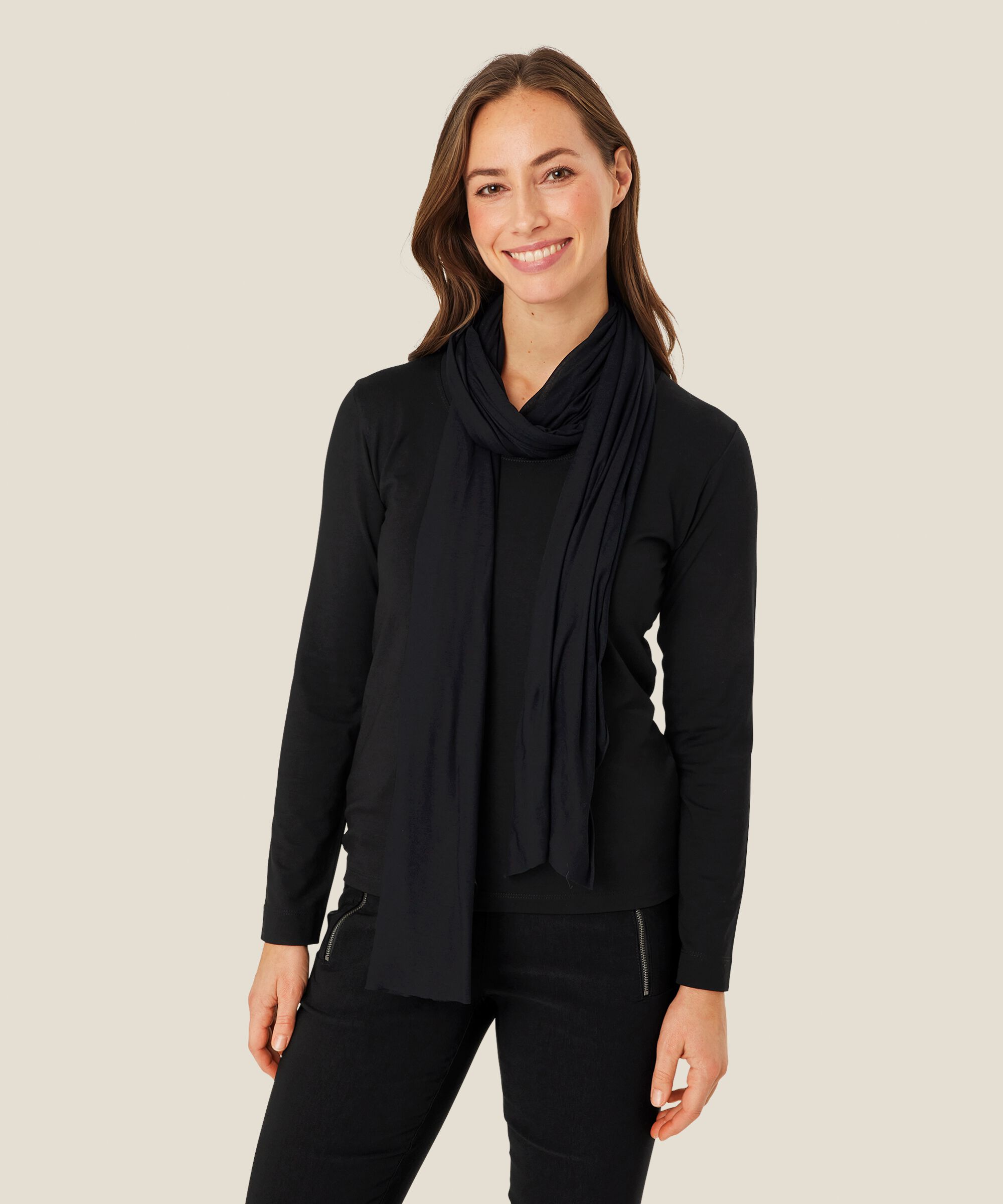 Tuch Aus Modal, Black