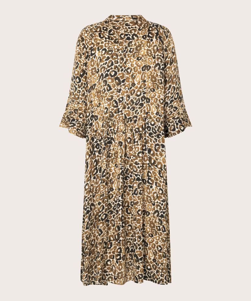 VISKOSEKLEID MIT DREVIERTELÄRMELN, Plantation
