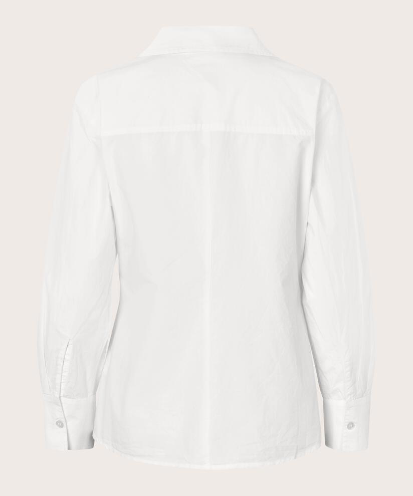 Wickelhemd aus Baumwollpopeline, White