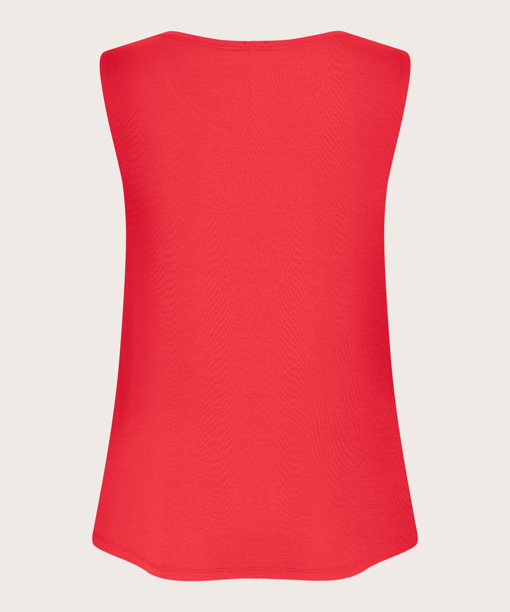 Ärmelloses Jersey-top, Hibiscus