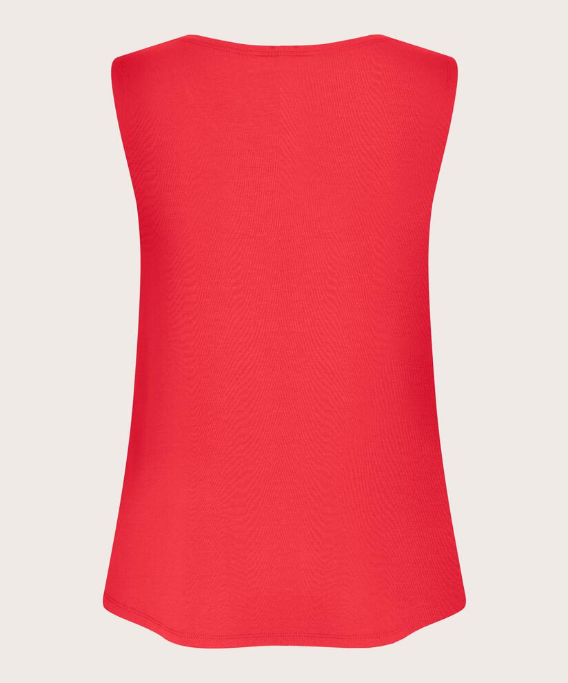Ärmelloses Jersey-top, Hibiscus