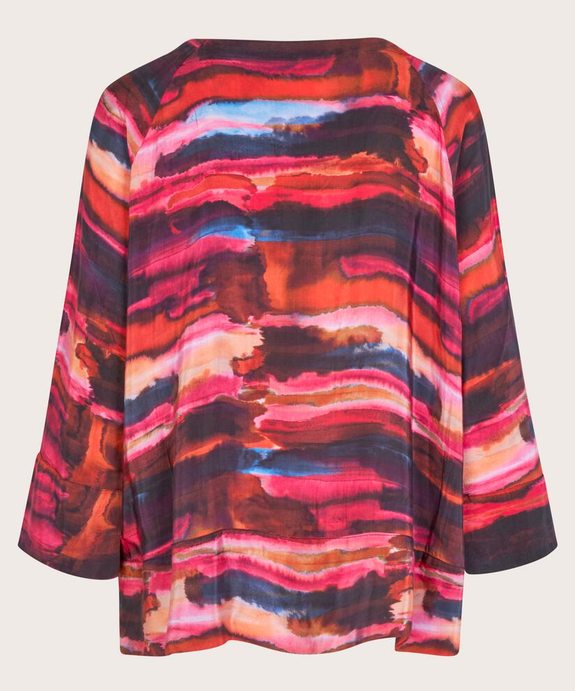 Viskosebluse Mit V-ausschnitt, Sun Tomato