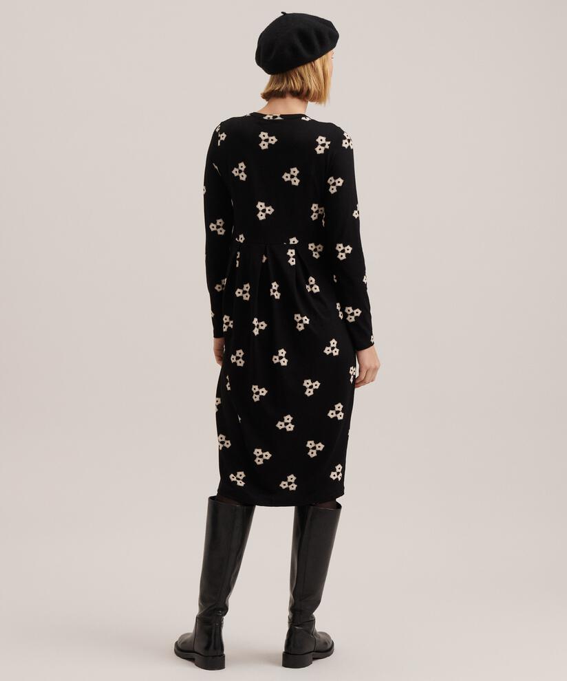 Tulpenkleid mit Reißverschluss, Black