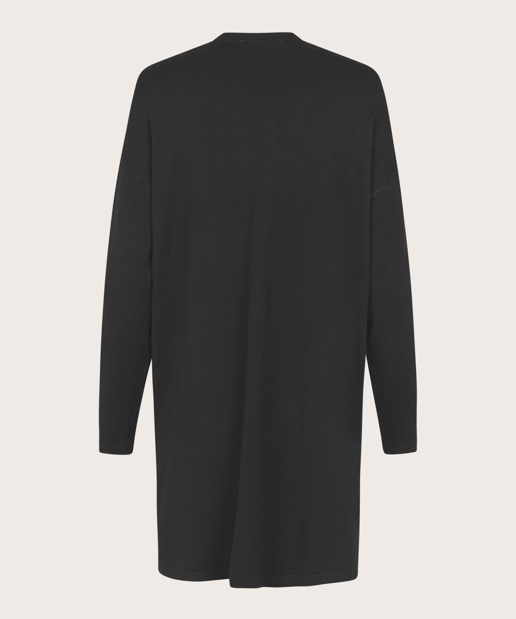 Feinstrick-cardigan Mit Geradem Schnitt, Black