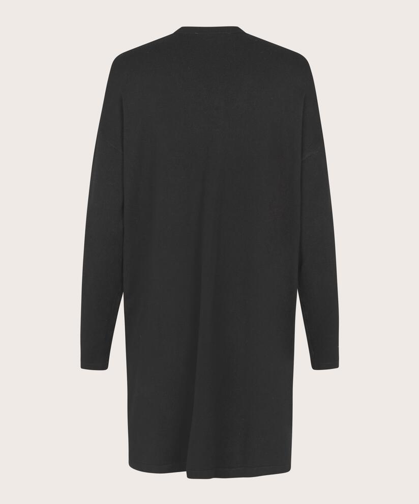 Feinstrick-cardigan Mit Geradem Schnitt, Black