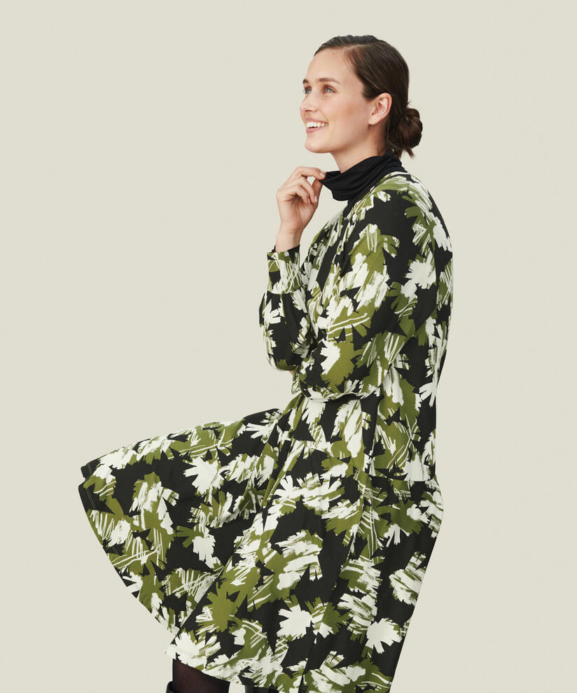 NOASSA JERSEY KLEID, Capulet Olive