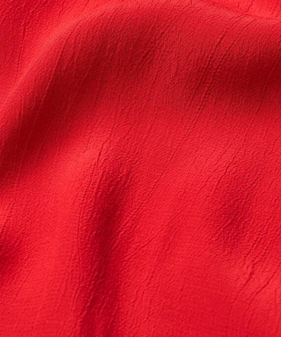 Viskosekleid mit Rundhalsausschnitt und Rüschen, Scarlet Sage